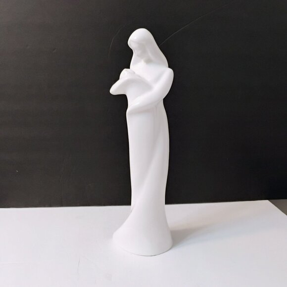 Royal Doulton Mother & Child Porcelain Figurine, Baby Family White Images 11.5" - Picture 2 of 9